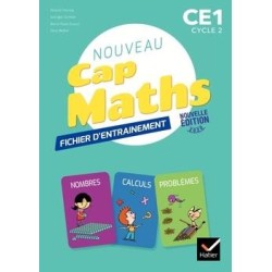 Cap Maths CE1 - Fichier d’entraînement + Cahier de Géométrie + Livret de problèmes - éd. 2020