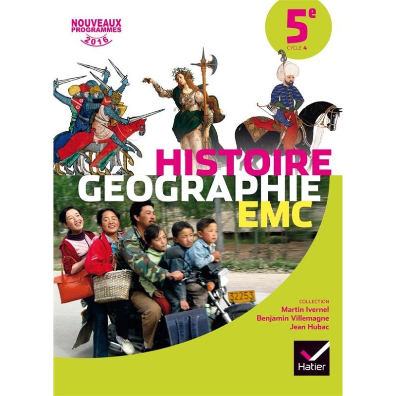 Histoire-géographie EMC  5ème  manuel de l'élève (édition 2016)