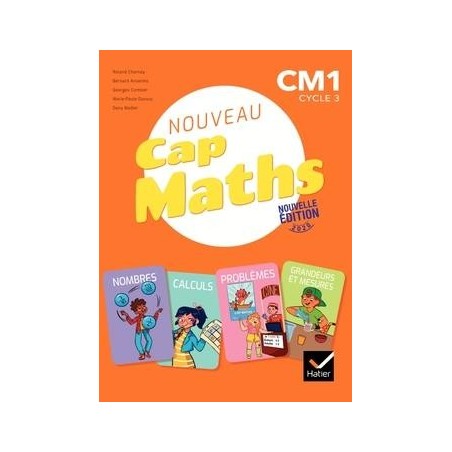 Cap maths  CM1  manuel + cahier de géométrie + dico maths (édition 2020)
